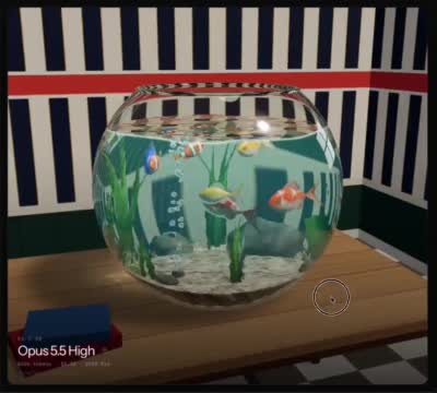 نمونهٔ Claude Opus 5.5：实时三维场景创作案例 035